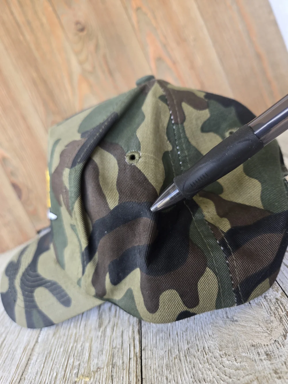 Arcadia Florida Carpet Barn Camouflage Baseball Cap in Green Adjustable
